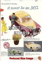 1956 MG Series Advert - Retro Car Ads - The Nostalgia Store
